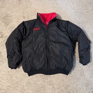 Vintage Columbia Black and Red reversible jacket Size Large